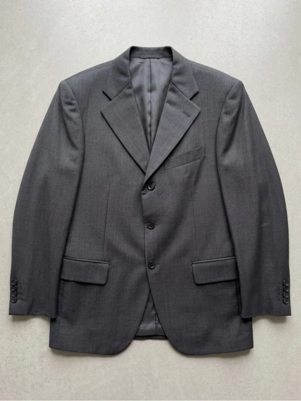 Pal Zileri Three Button Wool Blazer Jacket Size EU 48 = 38R Grey